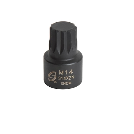 Sunex 3/8 in Drive M14 Stubby Triple Square Impact Socket 314XZN