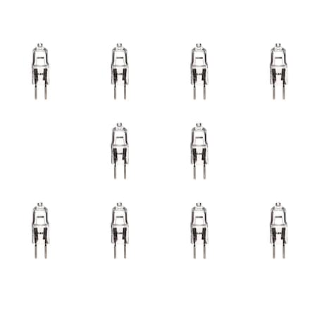 Bulbrite Halogen Dimmable 24V T3 Mini Bulbs, GY6.35 Bi-Pin Base, 50Ws, 2900K, 10PK 860792
