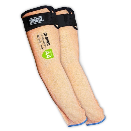 Magid M-GARD DX Technology DXS Cut-Resistant Sleeve with Thumb Slot, Cut Level A4, Size 18BSTPR DXS18BSPR