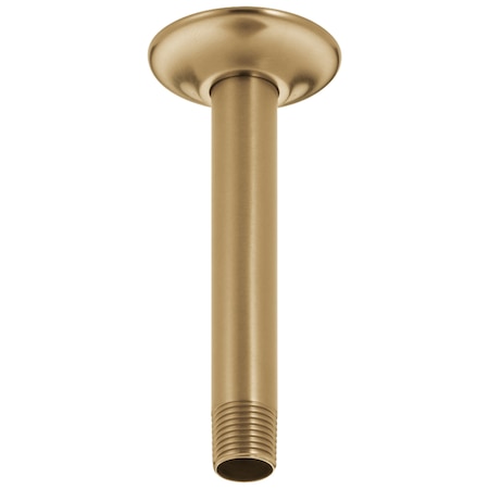 Delta Universal Showering Components Shower Arm & Flange - Ceiling Mount In Champagne Bronze RP61058CZ