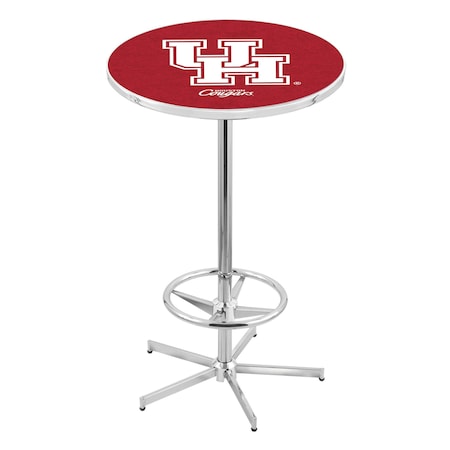 Holland Bar Stool Co 42" Chrome Houston Pub Table, 36" dia. Top L216C4236Houston