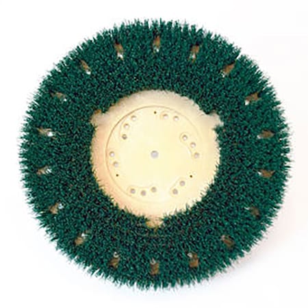 Global Industrial 20" 22/120 Grit Scrub Brush for Concrete, Green 641904GC
