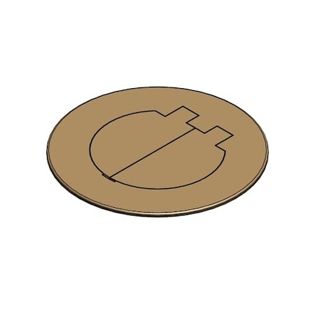 Carlon Cover, Floor Box Type, Brass E97BR2D