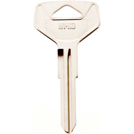 Hy-Ko Automotive Key Blank, Brass, Nickel, For: Toyota Vehicle Locks 11010TR25