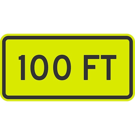 Lyle 100 Ft, 24x12, Diamond Grade, Yellow Green G-11549-DG_24x12