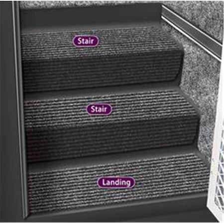 Prest-O-Fit Presto Fit 53090 10 In. Step Huggers For RV Stair - Black Granite P2G-53090