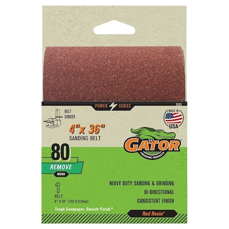 Gator BELT SANDING 80GRIT 4 X 36IN 3191