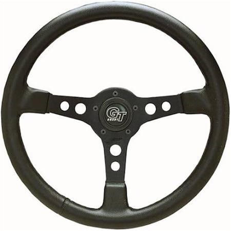 Grant 3-Spoke Black Anodized Aluminum Design Formula GT Series Steering Wheel 1770