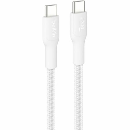 Belkin C - C CBL 240W 2.0, BRAIDED PCR, 1M, WHITE CAB025FQ1MWH