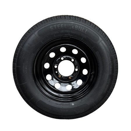 Steelbull - Steel Master SteelBull ST225/75R15 10 Ply TL Highway Rib Tire on a 6 on 5.5 Bolt Black Modular Wheel 599345SBBLK