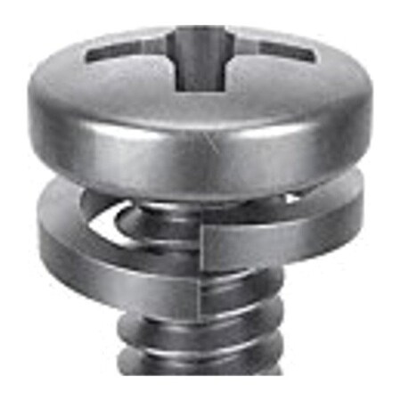 M6-1.00 x 20 mm Phillips Pan Machine Screw, Passivated 18-8 Stainless Steel, 10 PK