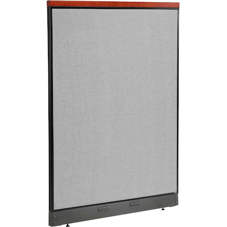Global Industrial Interion Deluxe Electric Office Partition Panel, 48-1/4"W x 65-1/2"H, Gray 277554EGY