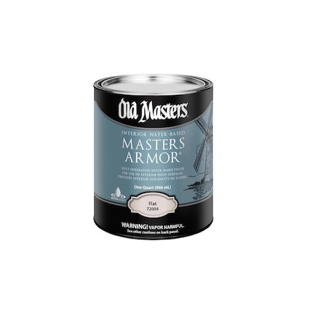 Old Masters Floor Finish Masters Armor Flat Clear Water-Based 1 qt Clear 72004