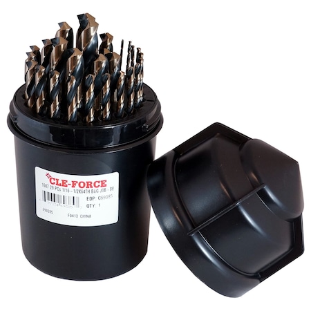 Cle-Force 29PC 1607 1/16-1/2X64TH B&G JOB-BB C69385