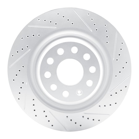 Dynamic Friction Co DFC Geoperformance Rotor - Drilled and Slotted 830-26006R