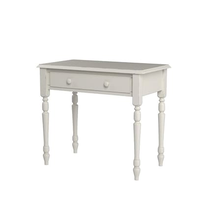 Homeroots 34" Off White Solid Wood Writing Desk 516423