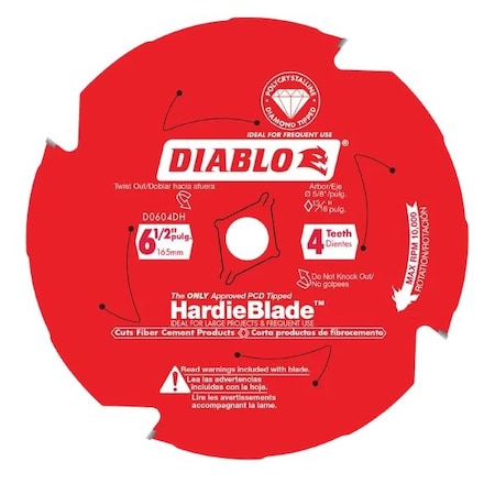 Diablo CircularSawBlade, PCD, Dia:6.5" D0604DHA