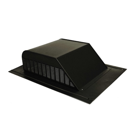 Gaf Master Flow 60 sq. in. NFA Aluminum Slant Back Roof Louver Static Vent, Weathered Wood SSB960AWW