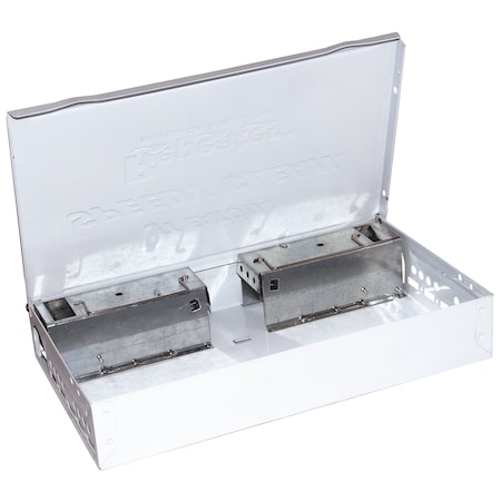 Jt Eaton Speedy Clean Repeater Multiple Catch Mouse Trap with Removable Ramps, White Powder Coating 424-WH