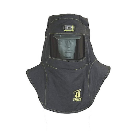 Oberon Arc Flash Hood, 4 PPE CAT, 46 cal/sq cm, Polycarbonate Window, Ventilated TCG40-C+HVS