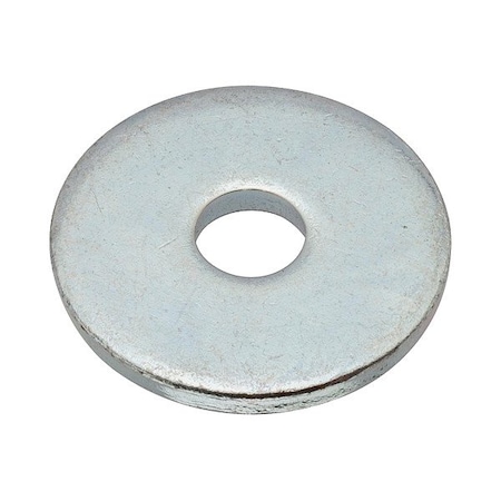 Zoro Select Flat Washer, For Screw Size 5/8 in , Steel Zinc-Plated Finish Z9691-A