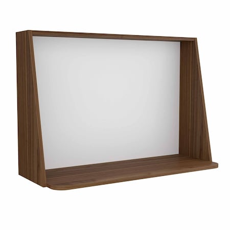 Homeroots 41" Brown Wall Mounted Floating Desk 403825