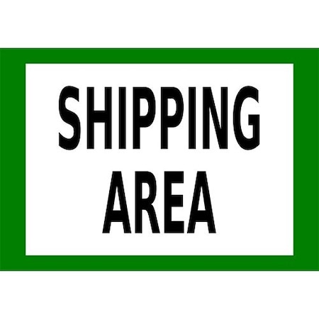 Piprd Shipping Area Floor Sign, 24"x36" STSA2436