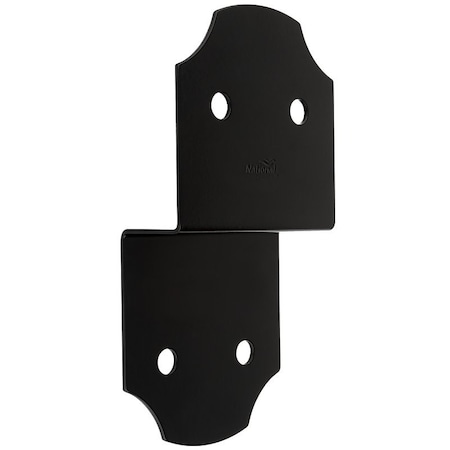 National Hardware Hartley 1219BC Series Joist Tie, 934 in L, 5 in W, Steel, Storm ShinePowderCoated, Black N800-008
