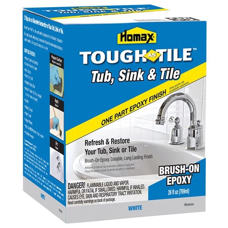 Tough As Tile 26 Oz Homax White Brush-On Tub & Tile Epoxy Finish 720772