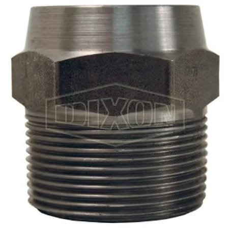 Dixon Hex Nipple, 1/2 in x 1-9/16 in L, Carbon Steel, Domestic FM500