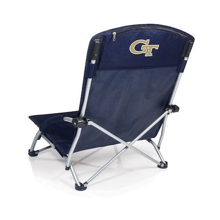 Picnic Time Family Of Brands NCAA Georgia Tech Yellow Jackets Tranquility Beach Chair with Carry Bag - Low Lawn Chair 792-00-138-194-0