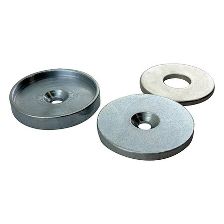 Zoro Select Rare Earth Magnet, Silver, Steel NMLKIT8