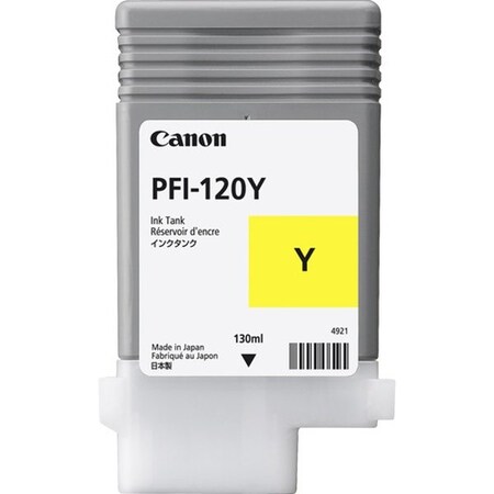 Canon PFI-120Y imagePROGRAF TM-200, TM-300, TM-305, TM-355 Yellow Pigment Ink Tank 130ml 2888C001