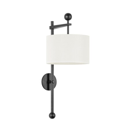 Troy Lighting Tisbury 1 Light Wall Sconce 11 In. Forged Iron B1127-FOR