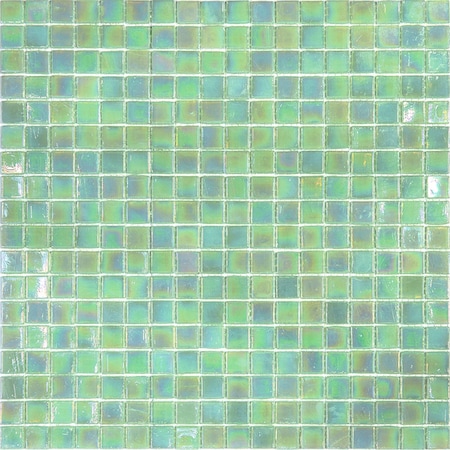 Apollo Tile Skosh 11.6inx11.6in Glossy Ultramarine Green Glass Mosaic Wall and Floor Tile 18.69 sqft/case, 20PK APLNB88GN422A