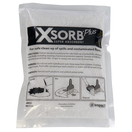 Xsorb Plus Absorbent, 2 oz. Bag, PK24 BK02-24