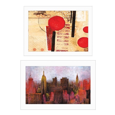 Set Of Two NYC Harmony 1 White Framed Print Wall Art, 2PK