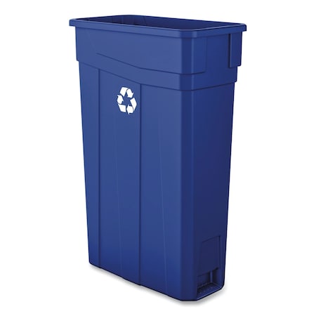 Boardwalk Slim Recycling Container, 23 gal, Polypropylene, Blue TCN2030BLR