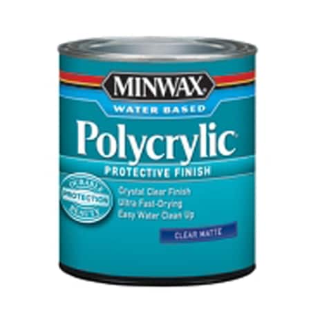 Minwax Polycrylic Protective Finish, 0.5 Pint Crystal Clear 223570
