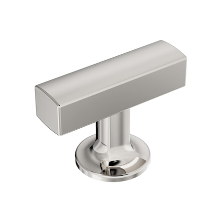 Amerock Everett 1-3/4 inch 44mm Length Polished Nickel Cabinet Knob BP37100PN