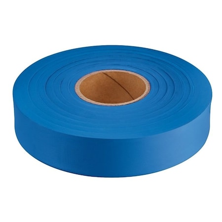 Empire Level Flagging Tape, 600 ft L, 1 in W, Blue, Plastic 77-065