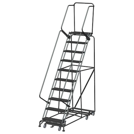 Ballymore Lockstep Rolling Ladder, Steel, 100 in.H WA-AD-103214GSU