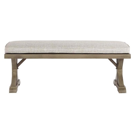 Signature Design By Ashley Beachcroft Brown Aluminum Frame Casual Bench Beige P791-600