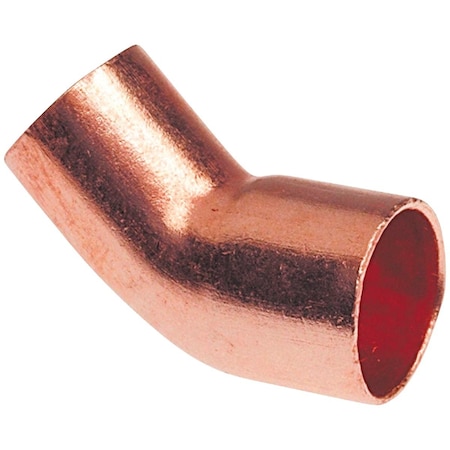Nibco 1-1/4'' 45 Deg. Copper Street Elbow, 1/8 Bend W01418C