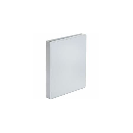 Universal Economy Round Ring View Binder, 3 Rings, 1" Capacity, 11 x 8.5, White, 12PK UNV20962CT