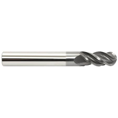 Garr Tool Ball End Mill, Center Cutting High Performance Variable Helix, Series: V4B 50255