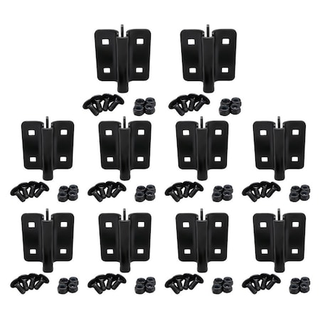 Mytee Products E-Track Connector Bolt-on Steel Cargo Securement for Trucks & Trailers, 10PK ETK-Connectorx10