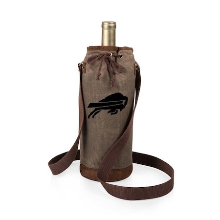 Picnic Time Family Of Brands NFL Buffalo Bills - Waxed Canvas Wine Tote 621-00-140-044-2