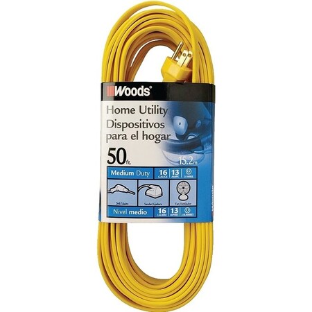 Southwire Cord Ext Indr Flt16/3X50Ft Yel 0832