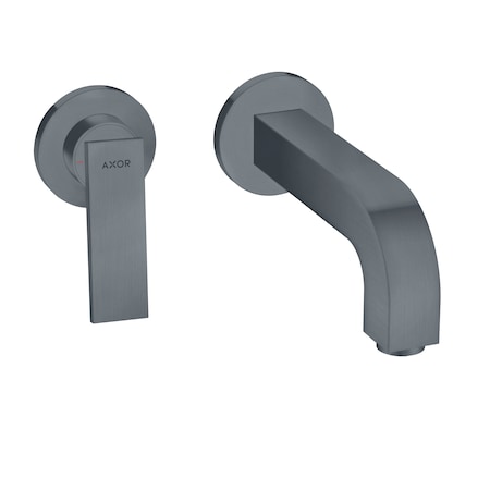 Axor Citterio Wall-Mounted Single-Handle Faucet Trim, 1.2 GPM in Brushed Black Chrome 39121341